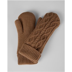 CABLE KNIT MITTENS