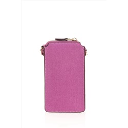 Kadın Menekşe Telefon Çantası