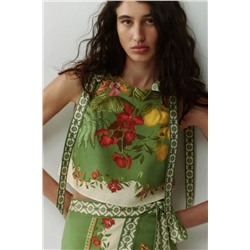 Костюм женский топ и юбка миди на запах  Н*М