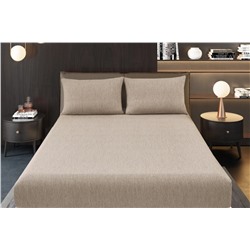 Простыня на резинке Страйп Меланж с высотой борта 25 см.