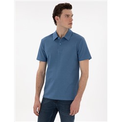 Mavi Slim Fit Polo Yaka Tişört