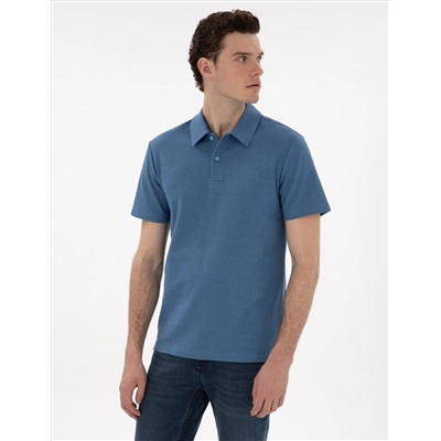 Mavi Slim Fit Polo Yaka Tişört
