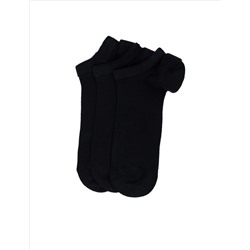 Erkek Bambu Karışımlı 3'lü Paket Lacivert Patik Basic Çorap