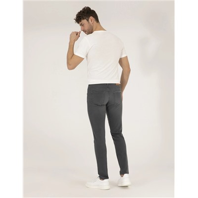 Koyu Gri Slim Fit Jean Pantolon
