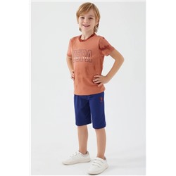 Erkek Çocuk Kahverengi Pijama Takımı