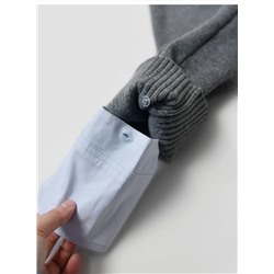 Женский шерстяной кардиган с эффектом многослойности (съёмные манжеты и воротник с застёжкой планкой рубашки)  МО*КО