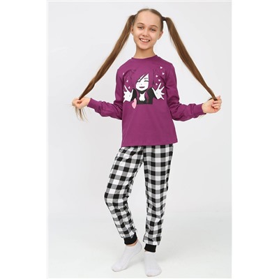 Детская пижама с брюками 91237 для девочки (джемпер, брюки) НАТАЛИ #885629