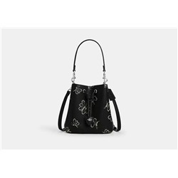 Rowan Bucket Bag With Butterfly Print