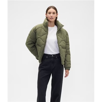 Relaxed Quilted Nylon Jacket