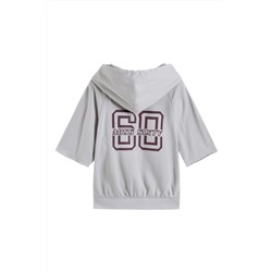 Sudadera de manga corta Gris claro