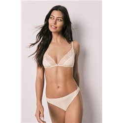 Sujetador triangular algodón amarillo NATURAL