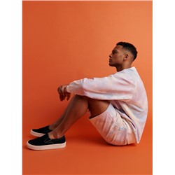 Sweatshorts in Batik-Optik