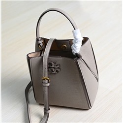 Модная и универсальная сумка из кожи личи, сумка-ведро через плечо, подарочная коробка ТОРИ БЕРЧ