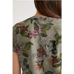 Camiseta tropical Mickey Mouse