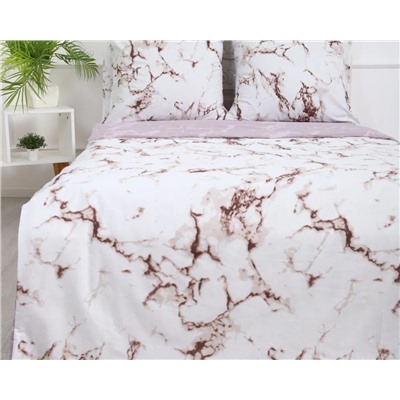 Постельное белье Мрамор поплин, наволочки 70х70см