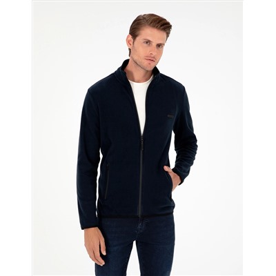 Lacivert Regular Fit Polar Hırka