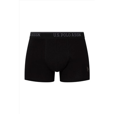 U.S. Polo Assn. U.s Polo Assn. 90005 Erkek Battal 3'lü Boxer-Siyah&Antrasit&Lacivert