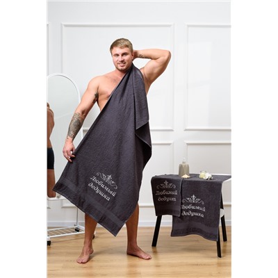 14419/2 Любимый дедушка полотенце махровое плотность 400гр