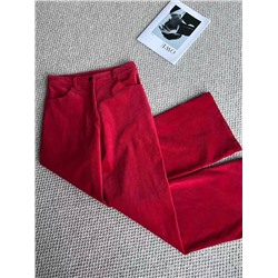 Яркие красные вельветовые брюки The Ro*w   Реплика 1:1