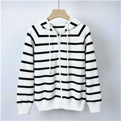 Вязаный кардиган на молнии с капюшоном и надписями на спине Dio*r