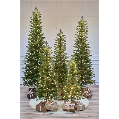 Ель искусственная литая с лампочками Тикко 1,25 м