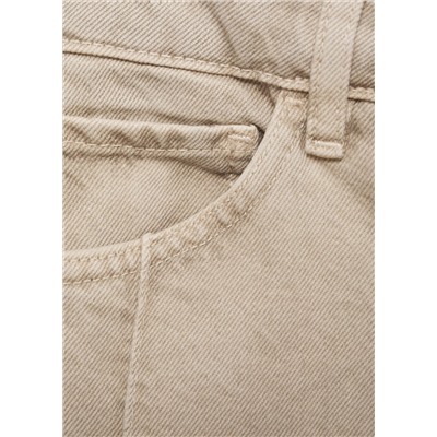 Jeans rectos rinse wash costuras