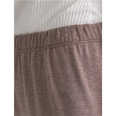 Укороченные брюки из эластичного хлопка с контрастным кантом