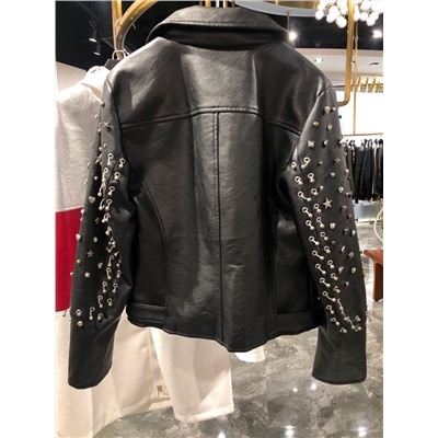 Куртка натуральная кожа  VALENTINO  люкс копия распродажа