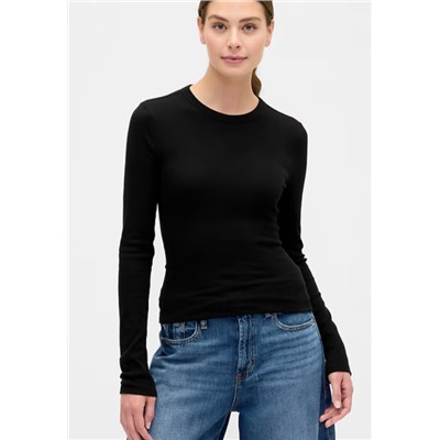 Essential Ribbed Crewneck T-Shirt