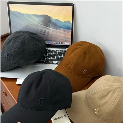 Зимняя повседневная шерстяная кепка с вышивкой АЙСИК*Л