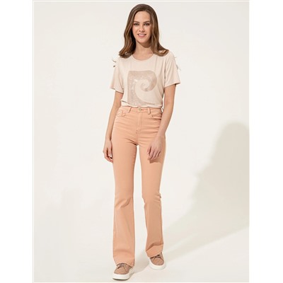 Pudra Skinny Flare Jean Pantolon
