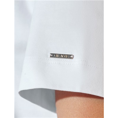 Свободная футболка с принтом из премиального хлопка с эластаном