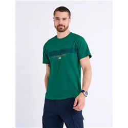 EMBOSSED USPA STRIPE JERSEY T-SHIRT