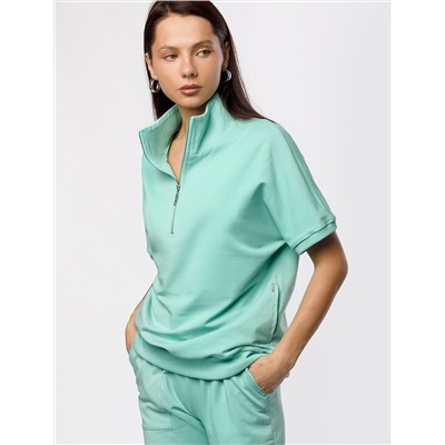 Джемпер из тонкого премиального футера с эластаном