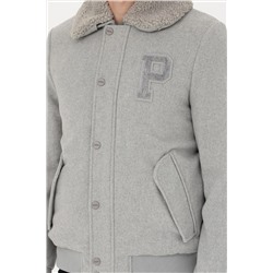 Erkek Gri Kaşe Mont