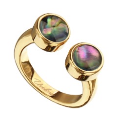 Кольцо Амфитрита (гелиотис 6мм; покрытие золото), Есть комплект