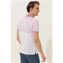 Erkek Menekşe Polo Yaka Tişört