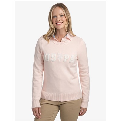 USPA LOGO CREW NECK SWEATER