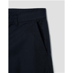 Pantalón de Sarga Regular Fit, Hombre, Azul Oscuro