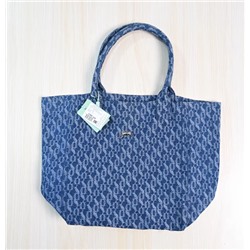 Сумка из джинсового хлопка и жаккарда большой вместимости