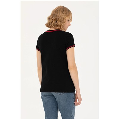 Kadın Siyah Tişört