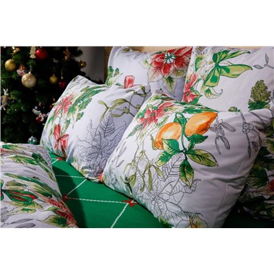 КПБ Новогодний букет поплин сем.