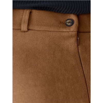 Юбка четырехклинка из искусственной замши