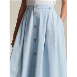 Лёгкая юбка из мытого хлопка   💙  Рекомендация от души🫶 Очень классная и лёгкая  RALPH LAURE*N ОРИГИНАЛ!