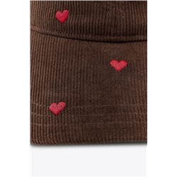 GORRA PANA BORDADOS CORAZÓN