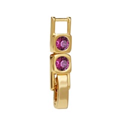 Удлинитель Теннис 2см (кристаллы SW фуксия 4мм; покрытие золото)