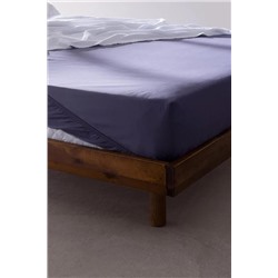 Manon King Size %100 Pamuk Ranforce Lastikli Çarşaf - Mor