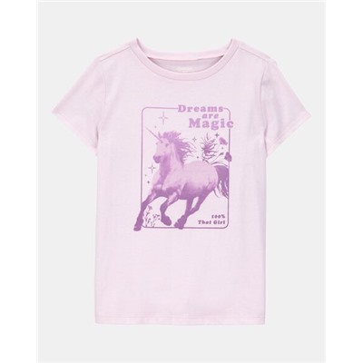 Kid Cotton Candy Short-Sleeve Graphic Tee - Ivory