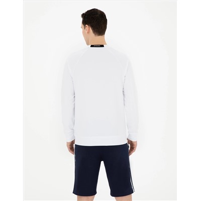 Beyaz Regular Fit Sweatshirt