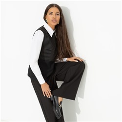 Блуза комбинированная, Кейт Мосс отдыхает (black)